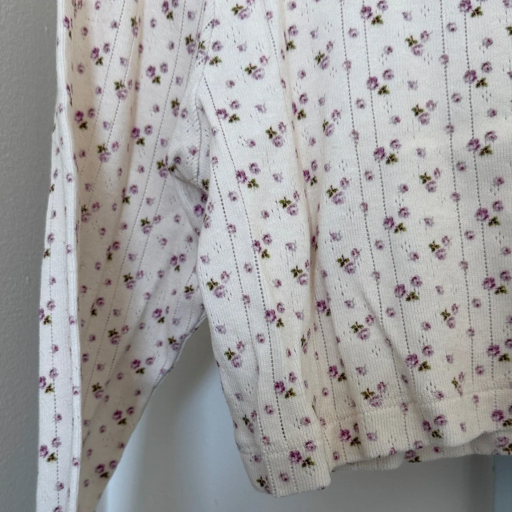 Cou Cou Intimates - English Rose - Cropped Cardi - Medium - Like New! - Picture 8 of 11